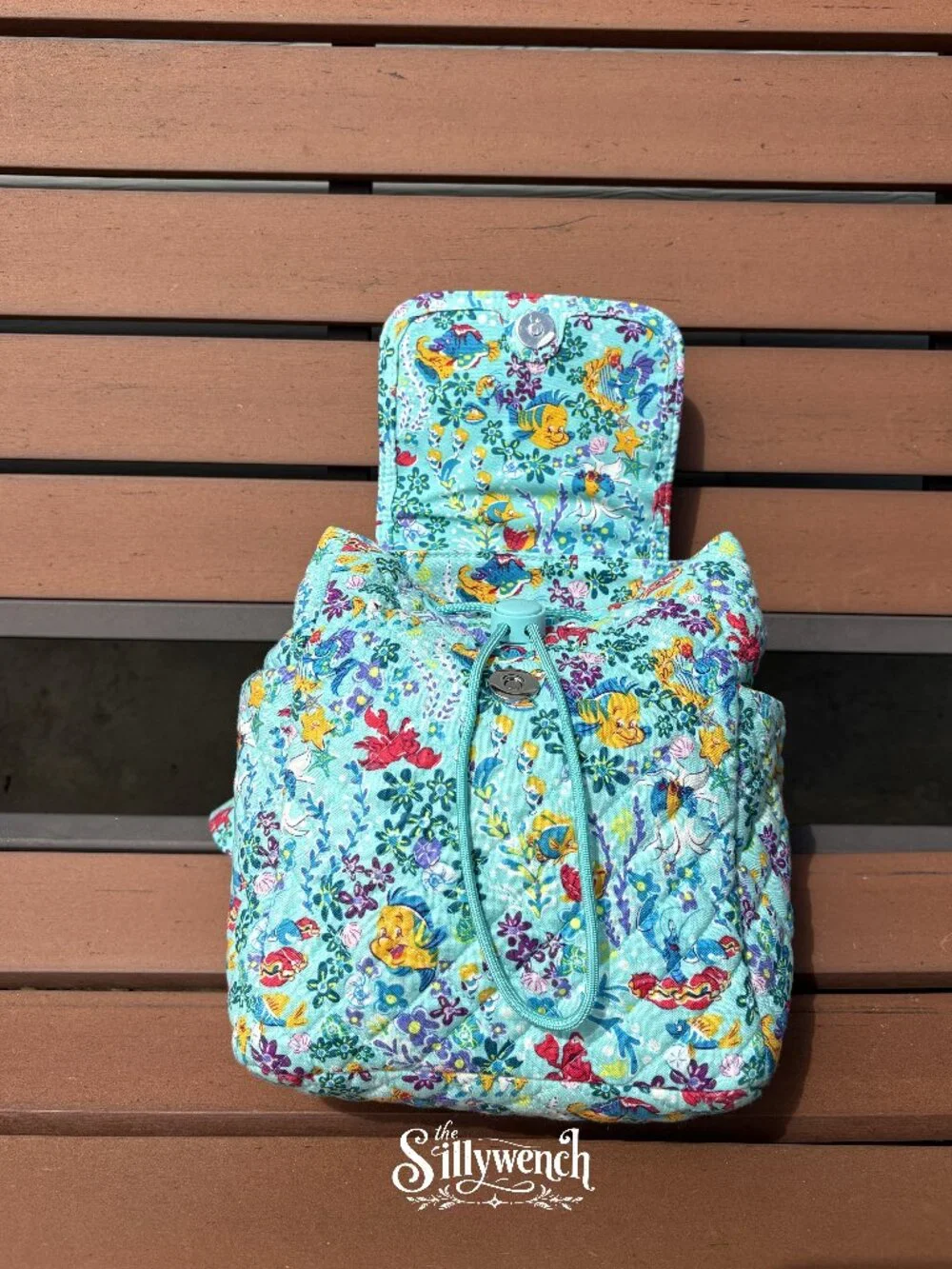 Vera Bradley Little Mermaid Small Backpack in Recycled Cotton